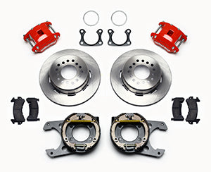 Wilwood D154 P/S Park Brake Kit Red Big Ford 2.36in Offset