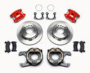 Wilwood D154 P/S Park Brake Kit Red Big Ford 2.36in Offset-2