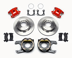 Wilwood D154 P/S Park Brake Kit Red Big Ford 2.36in Offset - 0