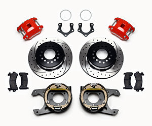 Wilwood D154 P/S P-B Kit Drilled-Red Mopar/Dana 2.36in Off w/Snap Ring Brng
