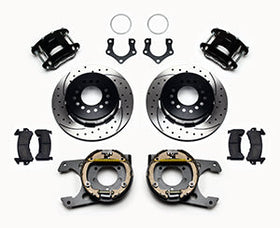 Wilwood D154 P/S Park Brake Kit Drilled Mopar/Dana 2.36in Off w/Snap Ring Brng - 0