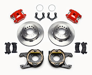 Wilwood D154 P/S Park Brake Kit Red Mopar/Dana 2.36in Off w/Snap Ring Brng