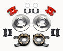 Wilwood D154 P/S Park Brake Kit Red Mopar/Dana 2.36in Off w/Snap Ring Brng-2