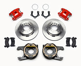 Wilwood D154 P/S Park Brake Kit Red Mopar/Dana 2.36in Off w/Snap Ring Brng - 0