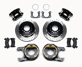 Wilwood D154 P/S Park Brake Kit Drilled New Big Ford 2.50in Off Front Mount - 0