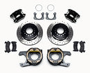 Wilwood D154 P/S Park Brake Kit Drilled New Big Ford 2.50in Off Staggerd Mount-2