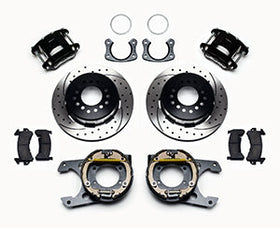 Wilwood D154 P/S Park Brake Kit Drilled New Big Ford 2.50in Off Staggerd Mount - 0