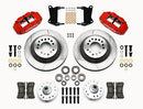 Wilwood Narrow Superlite 6R Front Hub & 1PC Rtr Kit 12.88in-Red 67-69 Camaro 64-72 Nova Chevelle-2