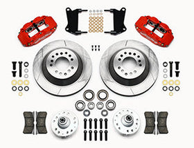 Wilwood Narrow Superlite 6R Front Hub & 1PC Rtr Kit 12.88in-Red 67-69 Camaro 64-72 Nova Chevelle - 0