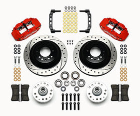 Wilwood Narrow Superlite 6R Front Hub & 1PC Rtr Kit 12.88in Dril -Red 74-80 Pinto/Mustang II - 0