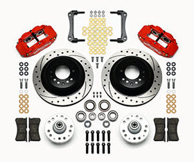 Wilwood Narrow Superlite 6R Front Hub & 1PC Rtr Kit 12.88in Dril -Red 70-78 Camaro - 0