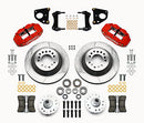 Wilwood Narrow Superlite 6R Front Hub & 1PC Rtr Kit 12.88in-Red 62-72 CDP B & E Body-Drum-2