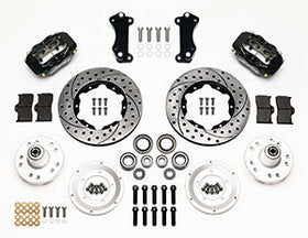 Wilwood Forged Dynalite Front Kit 11.00in Drilled Heidts Tri -5 2 inch Drop Spindle - 0