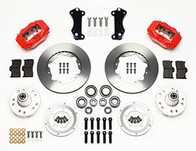 Wilwood Forged Dynalite Front Kit 11.00in Red Heidts Tri -5 2 inch Drop Spindle - 0
