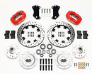 Wilwood Forged Dynalite Front Kit 12.19in Drilled Red Heidts Tri -5 2 inch Drop Spindle-2