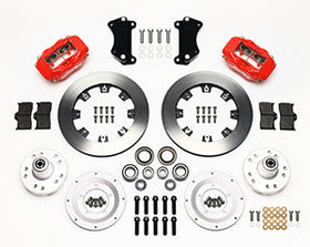 Wilwood Forged Dynalite Front Kit 12.19in Red Heidts Tri -5 2 inch Drop Spindle - 0
