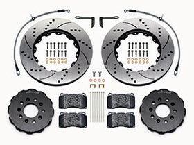 WILWOOD Pro-Matrix Front Kit, Drilled 05-12 Mustang GT500 (2pc Hat/Rtr) - 0