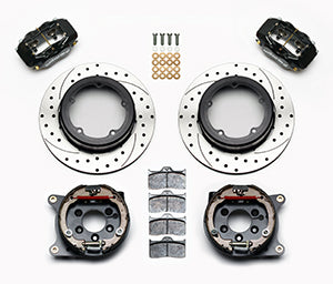 Wilwood Forged Dynalite P/S Park Brake Kit Drilled Strange Eng Floater 3.49in Offset