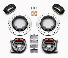 Wilwood Forged Dynalite P/S Park Brake Kit Drilled Strange Eng Floater 3.49in Offset - 0