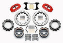 Wilwood Narrow Superlite 4R Rear P-Brk Kit 12.88in Drill Red Strange Eng Floater 3.49in Offset-2
