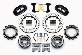 Wilwood Narrow Superlite 4R Rear P-Brk Kit 12.88in Drilled Strange Eng Floater 3.49in Offset - 0