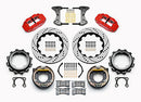 Wilwood Narrow Superlite 4R Rear P-Brk Kit 14.00in Red Strange Eng Floater 3.49in Offset-2
