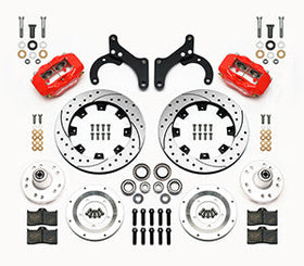 Wilwood Forged Dynalite Front Kit 12.19in Drilled Red 59-64 Chevy Impala / 63-64 Corvette - 0