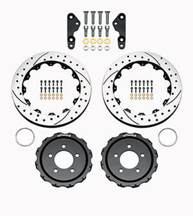 Wilwood Pro-Matrix Rear Kit Drilled 05-12 Mustang GT (2pc Hat/Rtr) - 0