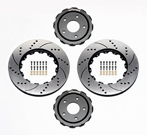 Wilwood Hat/Rotor Kit Front Drilled 06-Up Corvette C6-Z06 (2pc Hat/Rtr)