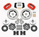 Wilwood Forged Dynalite Front Kit 10.75in Drilled Red 64-65 Mustang 6 Cylinder 4-lug-2
