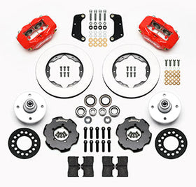 Wilwood Forged Dynalite Front Kit 10.75in Red 64-65 Mustang 6 Cylinder 4-lug - 0