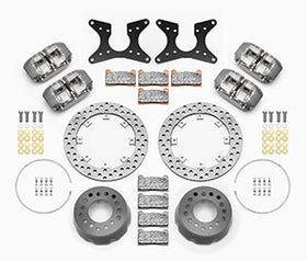 Wilwood Dynapro Lug Mount Dual Rear Dynamic Kit SA Drilled M-W/Lamb Ends 1/2in Studs - 0