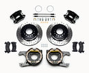 Wilwood D154 P/S Park Brake Kit Drilled Jeep Dana 35 2.56 Off 5-lug w/ lines-2