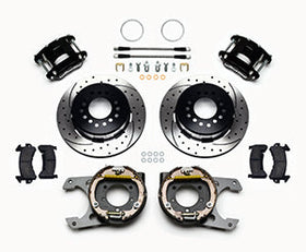 Wilwood D154 P/S Park Brake Kit Drilled Jeep Dana 35 2.56 Off 5-lug w/ lines - 0