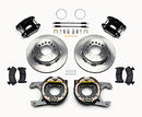 Wilwood D154 P/S Park Brake Kit Jeep Dana 35 2.56 Off 5-lug w/ lines-2