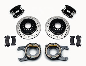 Wilwood D154 P/S Park Brake Kit Drilled Chevy C-10 2.42 Offset 5-lug