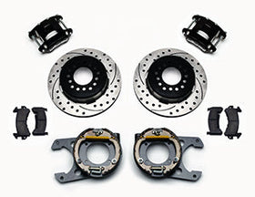 Wilwood D154 P/S Park Brake Kit Drilled Chevy C-10 2.42 Offset 5-lug - 0