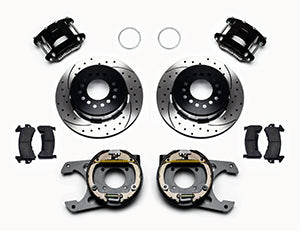 Wilwood D154 P/S Park Brake Kit Drilled 12 Bolt 2.75in offset Staggered Shock