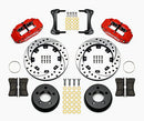 Wilwood Narrow Superlite 4R Front Kit 12.19in Drilled Red 87-89 Jeep YJ-2