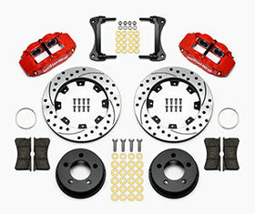 Wilwood Narrow Superlite 4R Front Kit 12.19in Drilled Red 87-89 Jeep YJ - 0