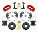 Wilwood Narrow Superlite 4R Front Kit 12.19in Drilled Red 87-89 Jeep YJ-2