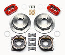 Wilwood Dynapro Low-Profile 11.00in P-Brake Kit - Red Ford 7.5in Rear 2.80 Offset - 4-Lug-2