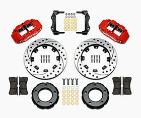 Wilwood Narrow Superlite 4R Front Kit 12.19in Drilled Red 82-86 Jeep CJ - 0