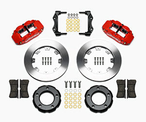Wilwood Narrow Superlite 4R Front Kit 12.19in Drilled Red 82-86 Jeep CJ