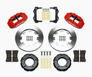 Wilwood Narrow Superlite 4R Front Kit 12.19in Drilled Red 82-86 Jeep CJ-2