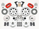 Wilwood Forged Dynalite Front Kit 11.75in Drilled Red 40-52 Oldsmobile-2