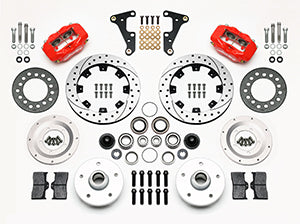 Wilwood Forged Dynalite Front Kit 11.75in Drilled Red 41-55 Cadillac