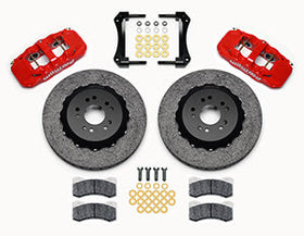 WILWOOD AERO6 Dynamic Front Kit,14.00" C/SiC Rotor,Red 2005-2014 Mustang - 0