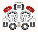 Wilwood Dynapro 6 Front Hat Kit 12.19in Drilled Red 2012 Fiat 500 w/ Lines-2