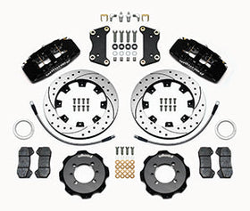 Wilwood Dynapro 6 Front Hat Kit 12.19in Drilled 2012 Fiat 500 w/ Lines - 0